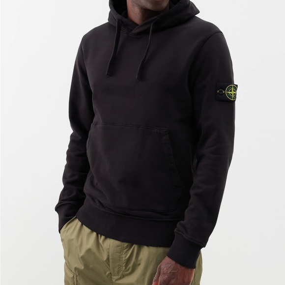 Stone Island Men Black hoodie